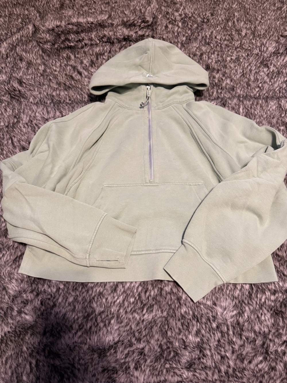 lululemon athletica Sage Green Half-Zip Hoodie